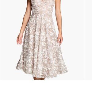 Dress the Population Elisa Embroided  Floral Midi Dress